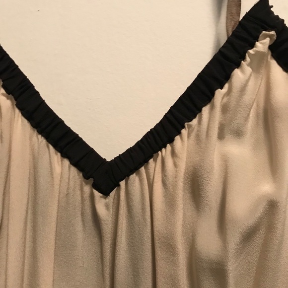 Pomandère black and cream, silk tank - Picture 3 of 7